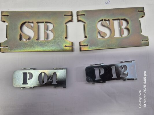 Zinc Plated Label Plates