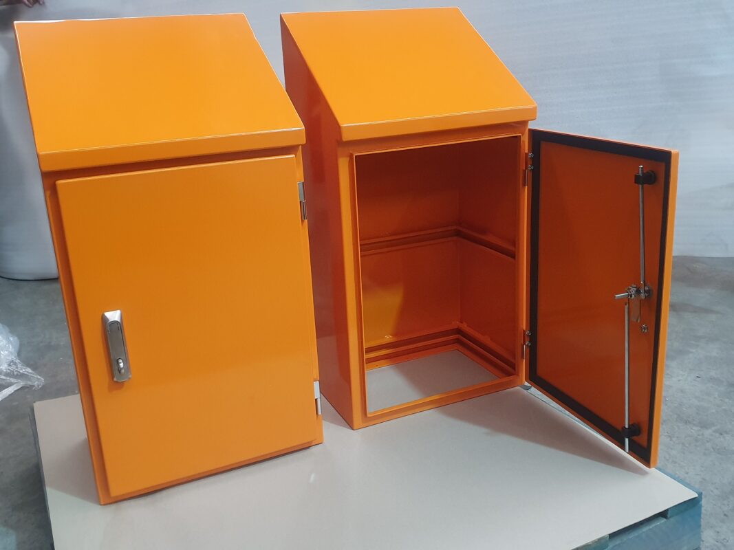 x15 Orange Aluminium Enclosures